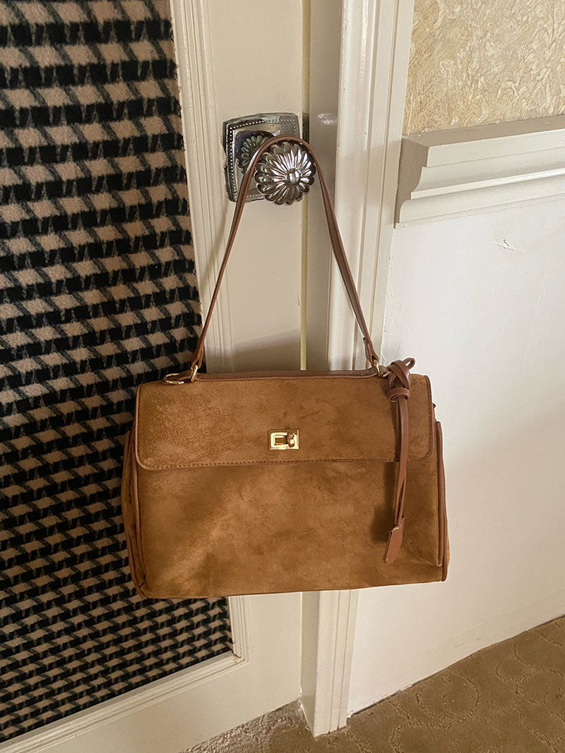 Elegant Suede Crossbody Bag – Germmä™