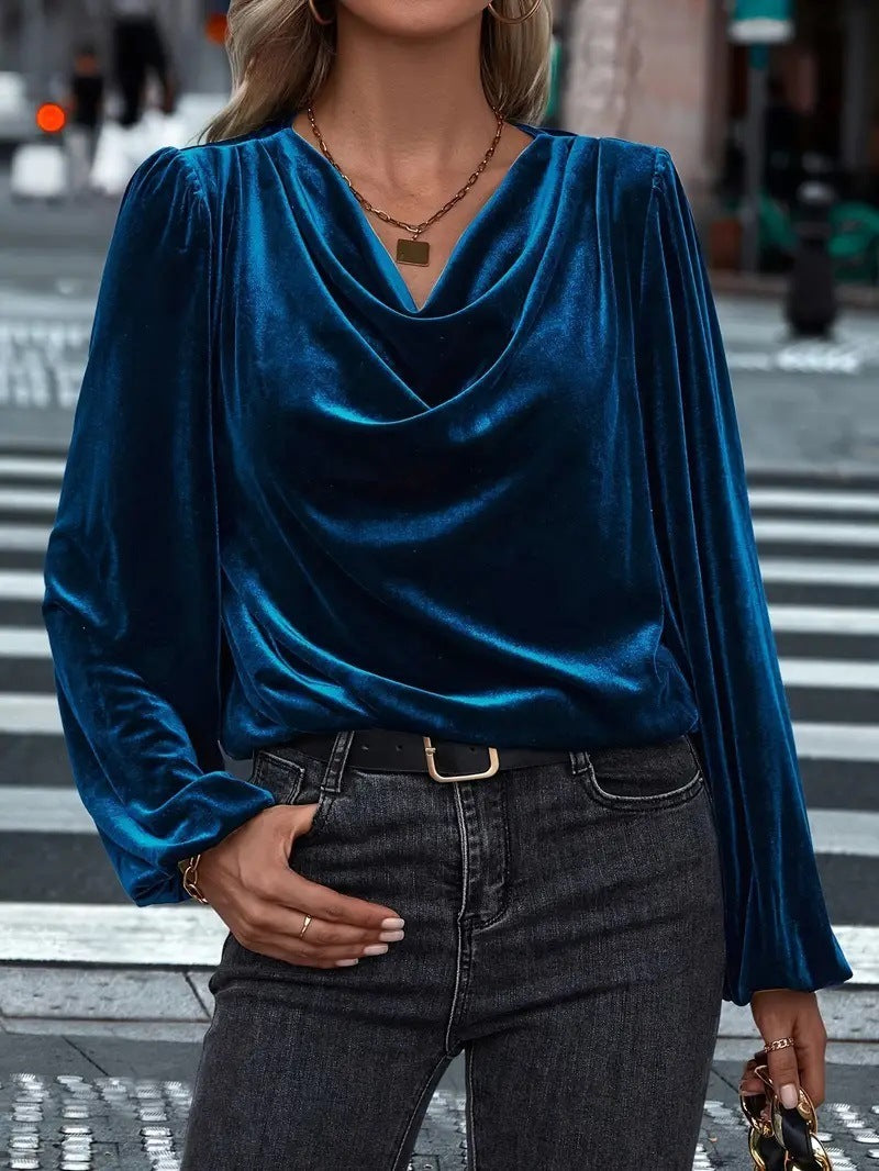 Women’s Pile Collar Long Sleeve Top – Germmä™