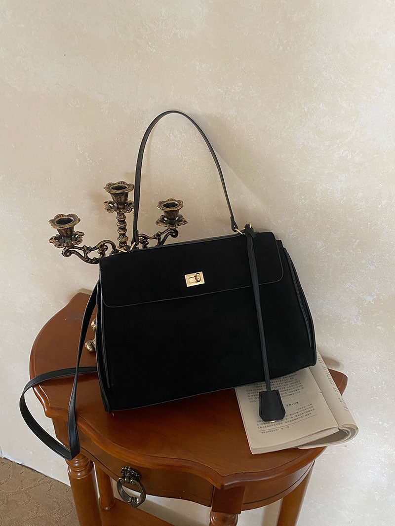 Elegant Suede Crossbody Bag – Germmä™