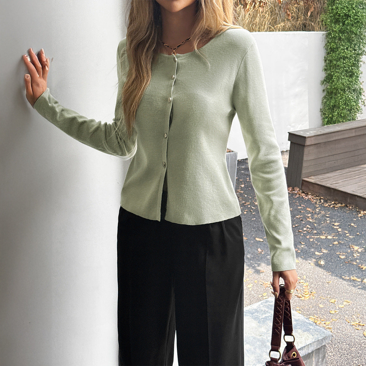 Elegant Button Sweater – Germmä™