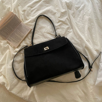 Elegant Suede Crossbody Bag – Germmä™