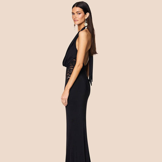Elegant Deep V Lace Dress – Germmä™