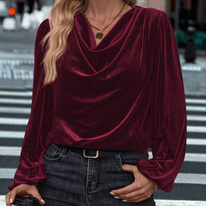 Women’s Pile Collar Long Sleeve Top – Germmä™